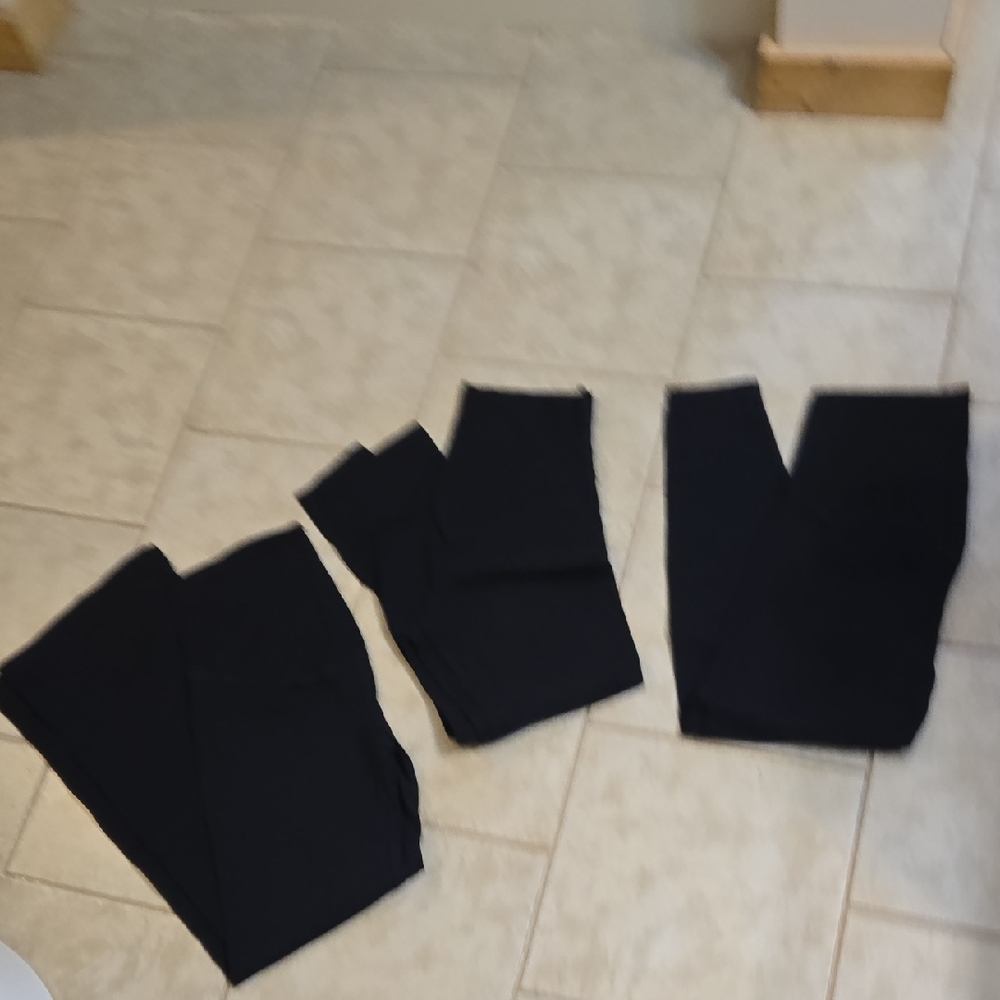 Old Navy Maternity Black Leggings Set of 3